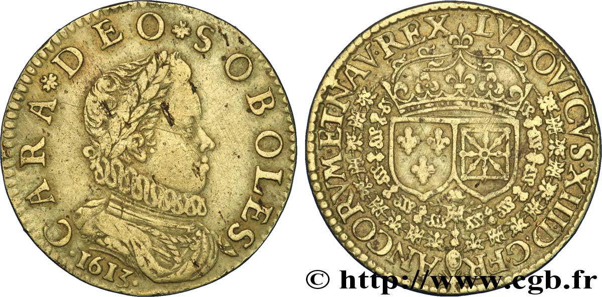 LOUIS XIII LE JUSTE Jeton Cu 24 TTB