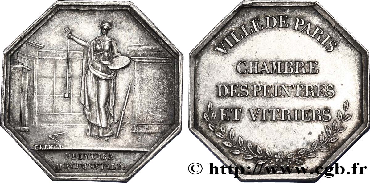 ASSOCIATIONS PROFESSIONNELLES - SYNDICATS. XIXe CHAMBRE DES PEINTRES ET VITRIERS, Corne SPL