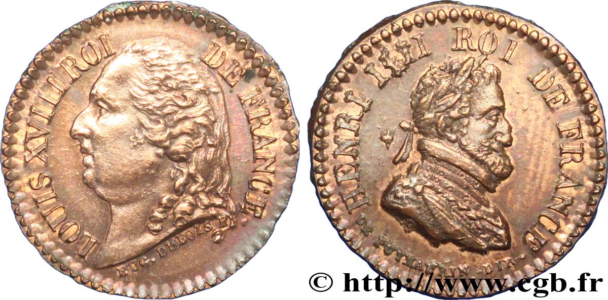 LOUIS XVIII Quinaire - Henri IV SPL