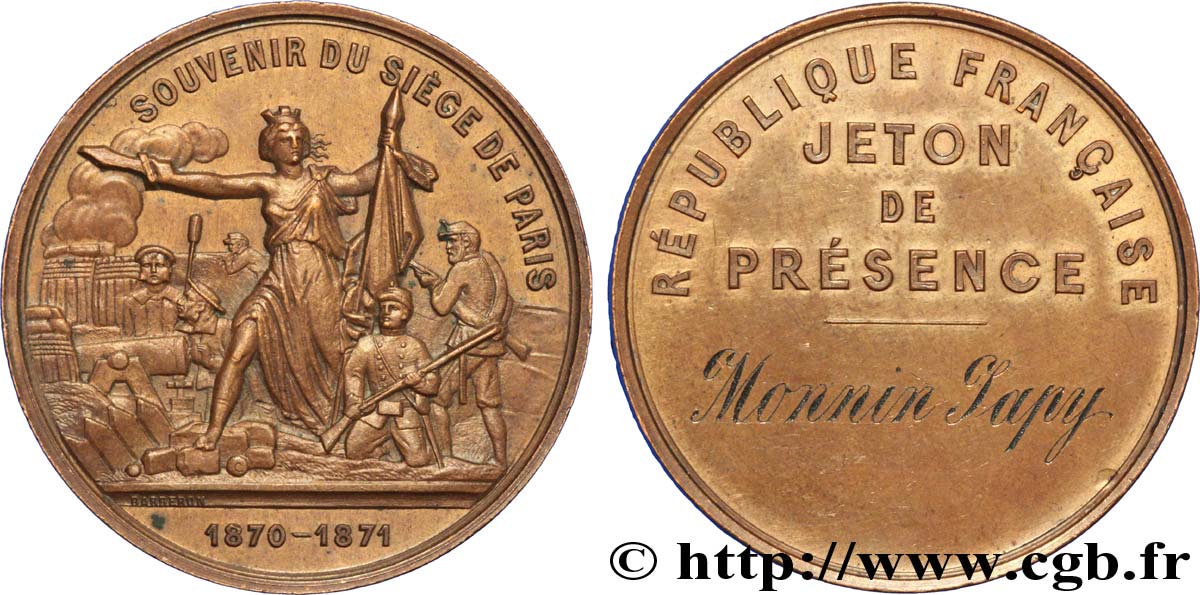 COMMUNE (LA) TROISIÈME RÉPUBLIQUE Souvenir du Siège de Paris SPL