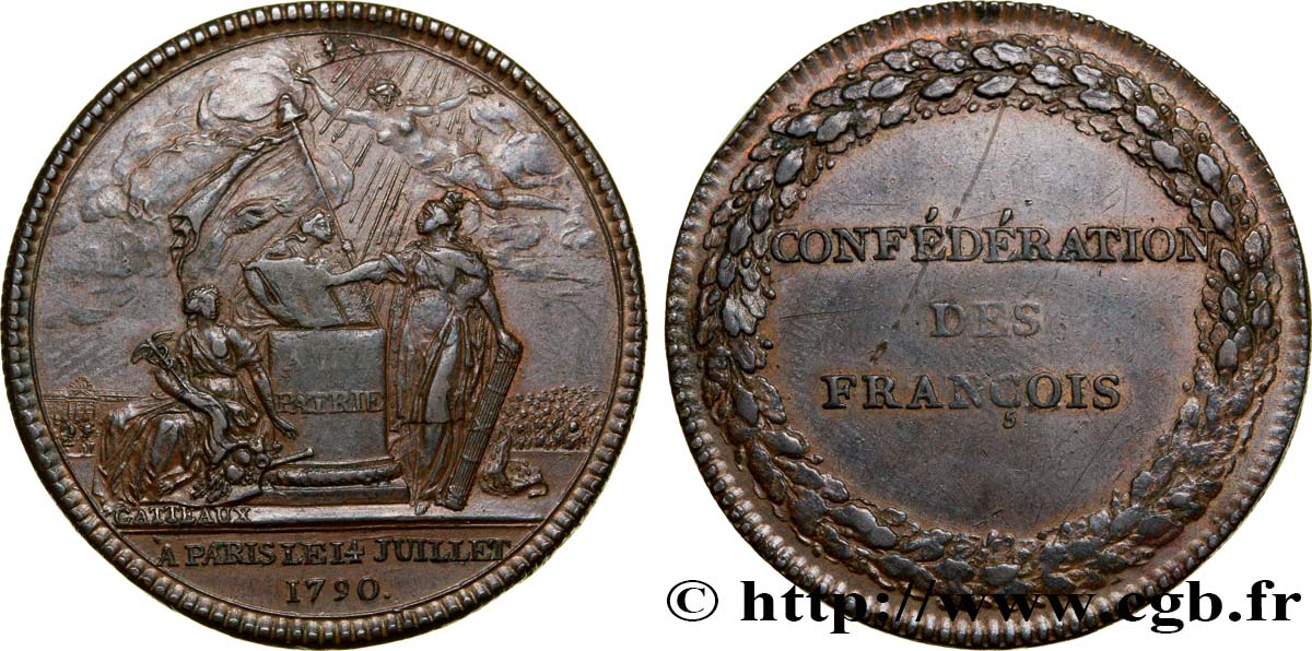FRENCH CONSTITUTION Médaille de la confédération des François fVZ