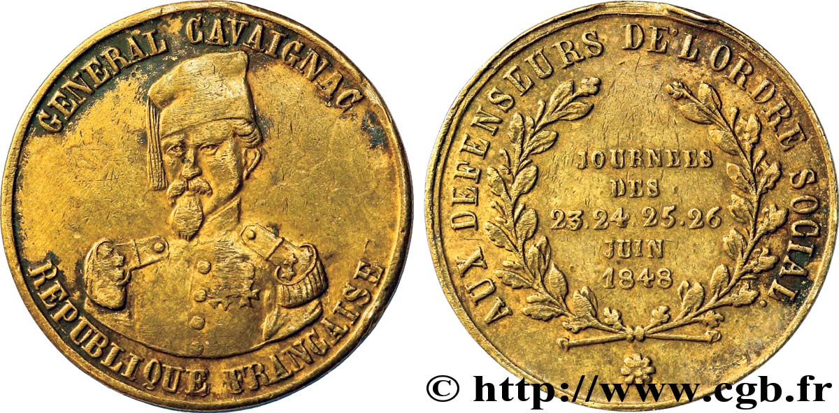 DEUXIÈME RÉPUBLIQUE GENERAL E. CAVAIGNAC  XF