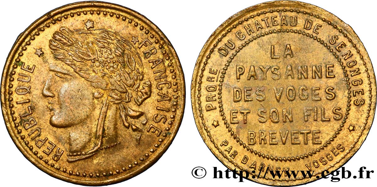 ADVERTISING AND ADVERTISING TOKENS AND JETONS LA PAYSANNE DES VOSGES XF