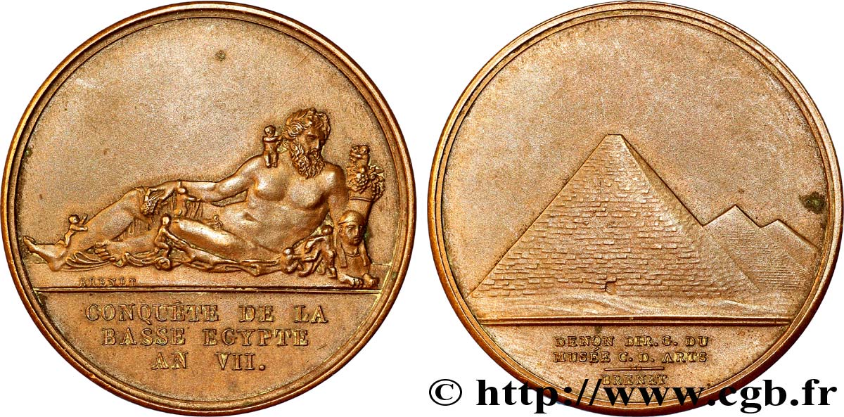 DIRECTOIRE Conquête de la Basse Egypte par Bonaparte, refrappe SUP