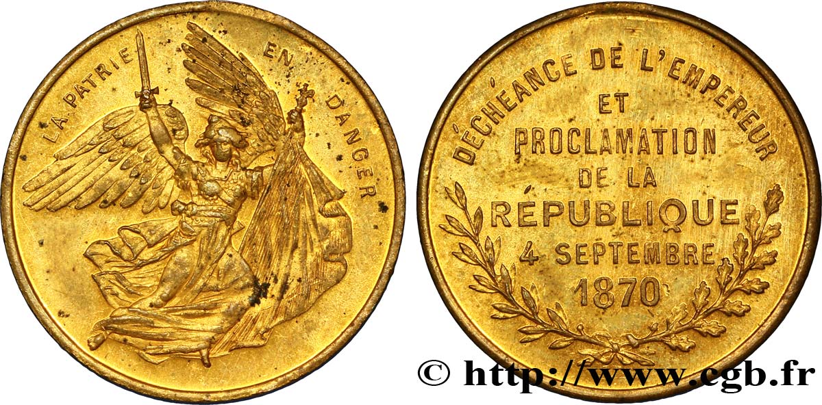 COMMUNE (LA) TROISIÈME RÉPUBLIQUE Déchéance de l’Empereur Napoléon III FDC