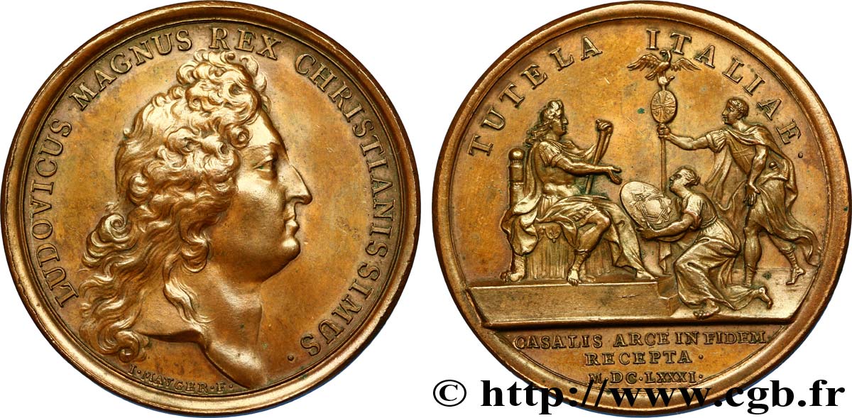 LOUIS XIV LE GRAND ou LE ROI SOLEIL Casale remise à la France SPL