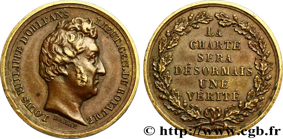 LOUIS-PHILIPPE - LES TROIS GLORIEUSES LA CHARTE SUP