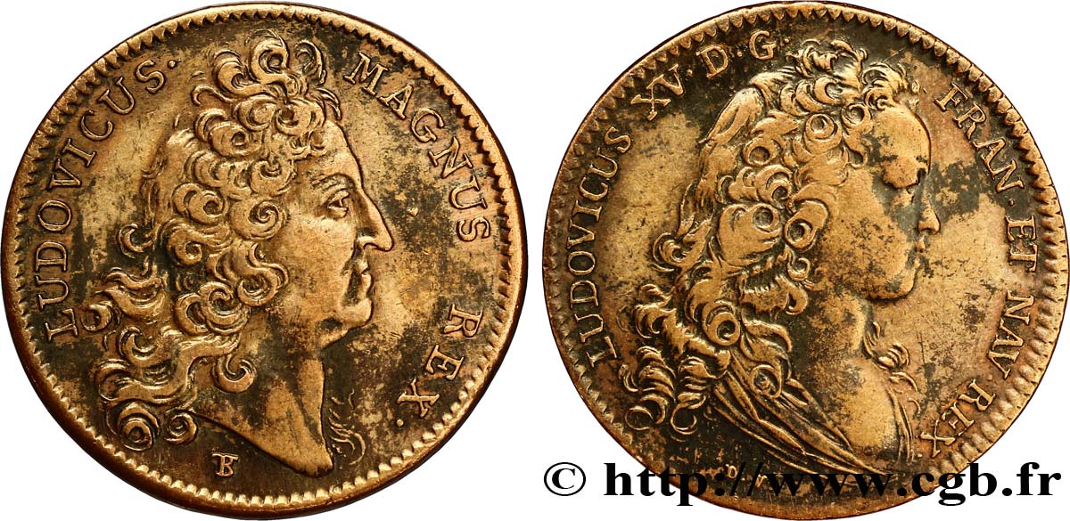 LOUIS XIV LE GRAND ou LE ROI SOLEIL La passation entre Louis XIV et XV TTB