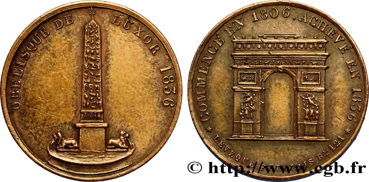 LOUIS-PHILIPPE Ier Quinaire de l’inauguration de l’Arc de Triomphe SUP