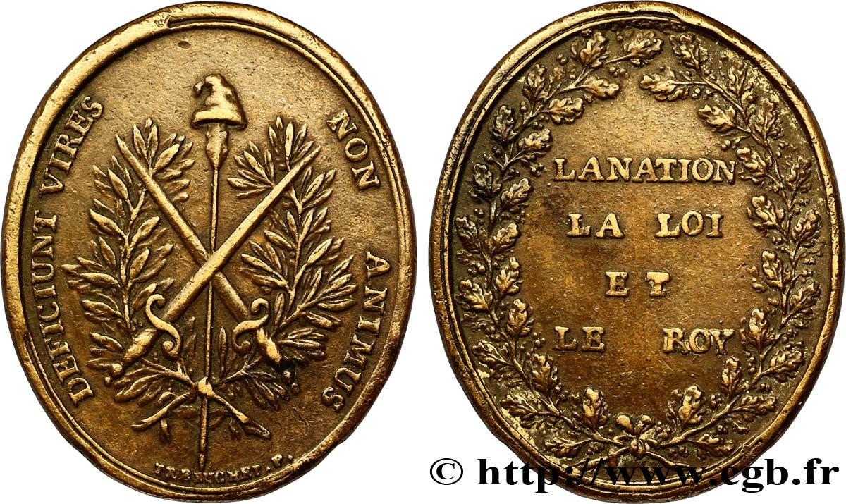 CONSTITUTION - ASSEMBLÉE NATIONALE Médaille de LaFayette TTB