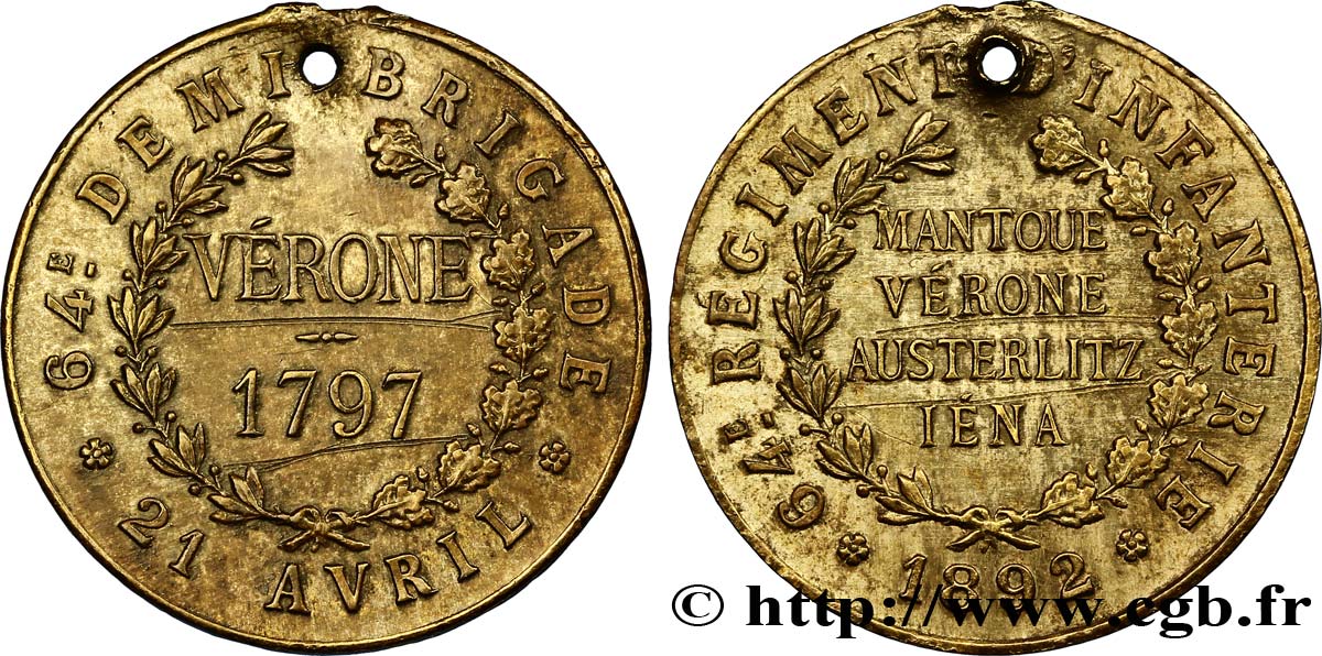 TROISIÈME RÉPUBLIQUE 64e REGIMENT D’INFANTERIE TTB