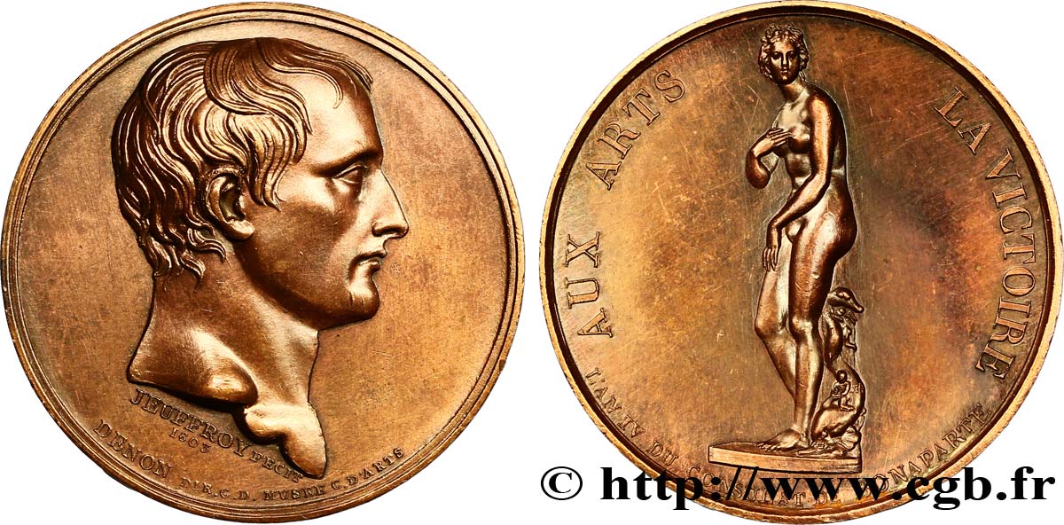 CONSULAT Visite de Bonaparte au Museum, frappe médaille SUP