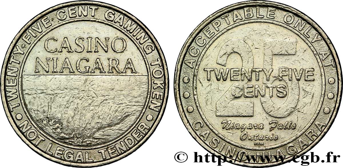 CASINOS ET JEUX CASINO NIAGARA 25 cents MBC+