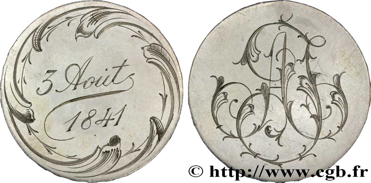 AMOUR ET MARIAGE Monnaie détournée - 5 Francs Louis Philippe SPL