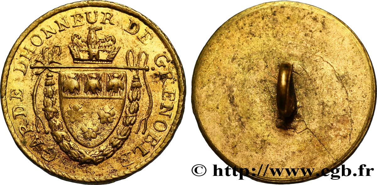 PREMIER EMPIRE Bouton de la Garde d’Honneur de Grenoble SPL