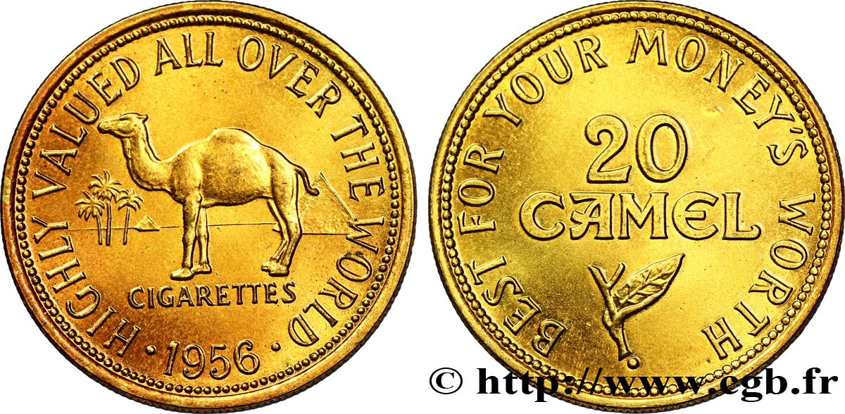 ADVERTISING TOKENS Cigarettes Camel MS