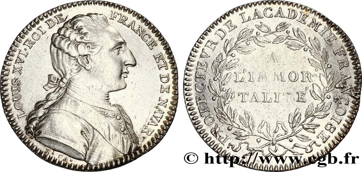 ACADÉMIE FRANÇAISE Académie française, émission de 1776 SUP