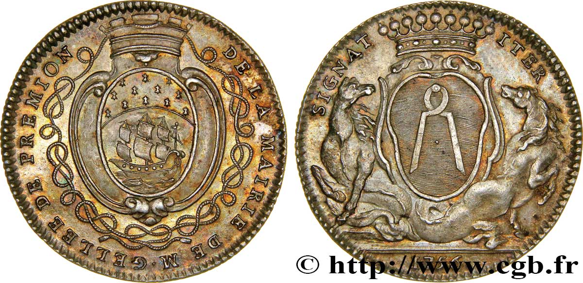 NANTES (ÉCHEVINS ET MAIRES DE ...) Jean-Baptiste Gellée de Prémion, frappe monnaie VZ