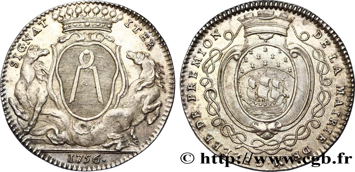 NANTES (ALDERMANS AND MAYORS OF...) Jean-Baptiste Gellée de Prémion, frappe monnaie AU