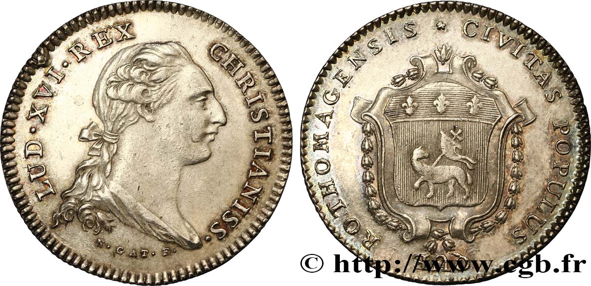 ROUEN (VILLE DE...) Louis XVI, émission de 1776 q.SPL