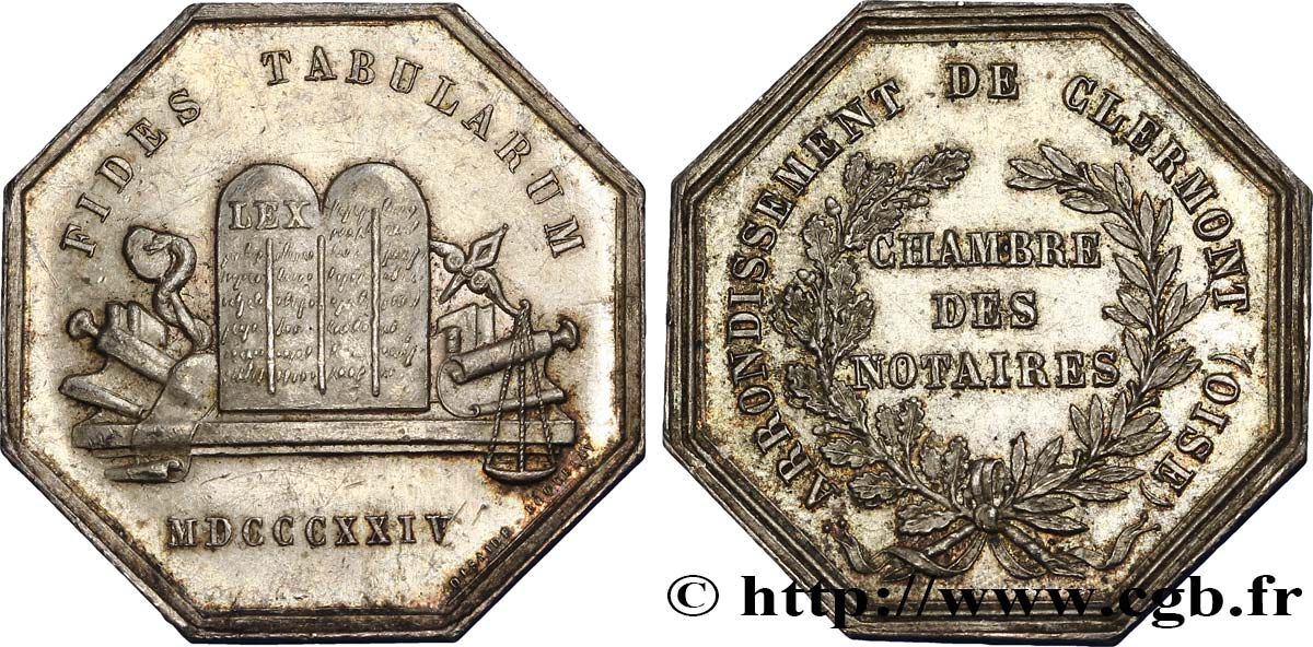 19TH CENTURY NOTARIES (SOLICITORS AND ATTORNEYS) Notaires de Clermont AU