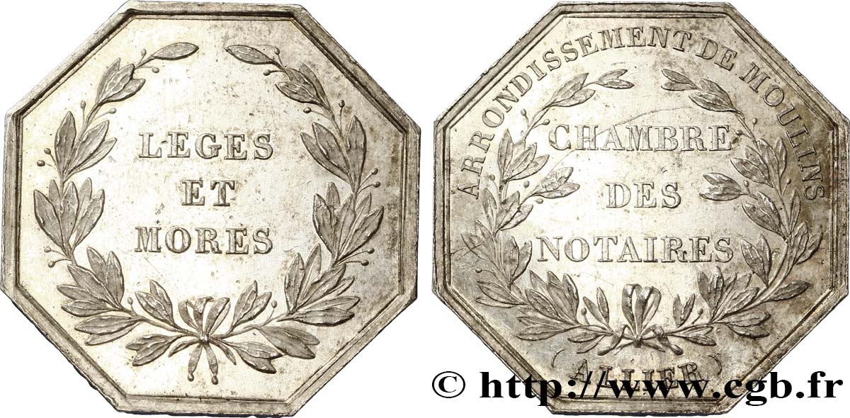 19TH CENTURY NOTARIES (SOLICITORS AND ATTORNEYS) Notaires de Moulins AU