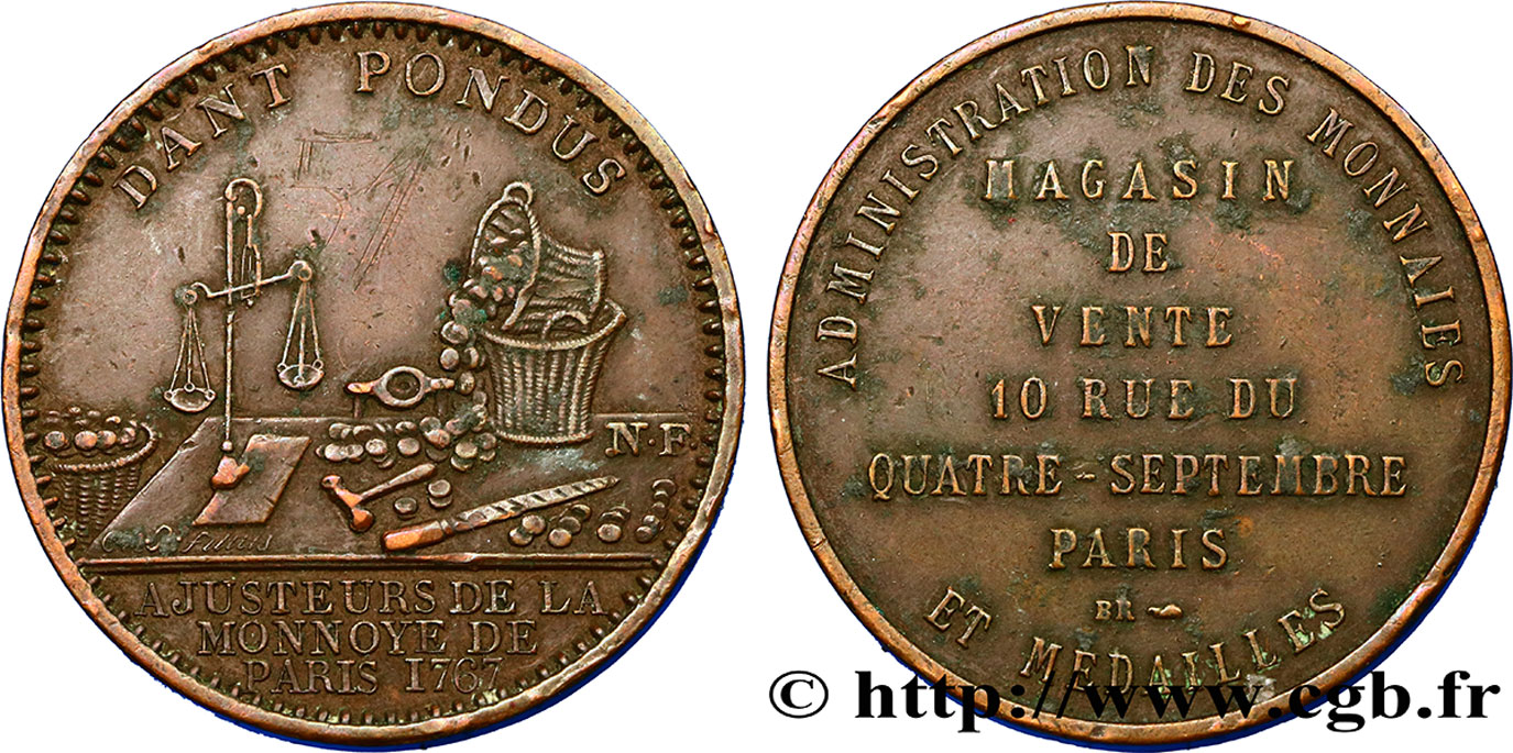 MONNAIE DE PARIS Administration des Monnaies et Médailles SS