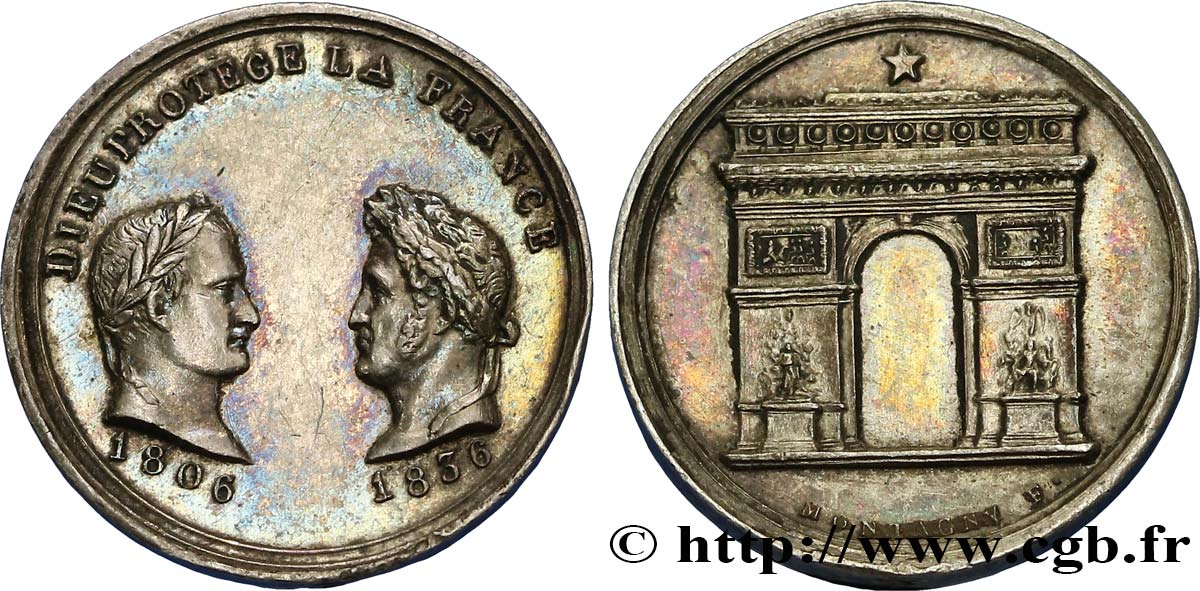 LOUIS-PHILIPPE Ier Quinaire de l’inauguration de l’Arc de Triomphe SUP