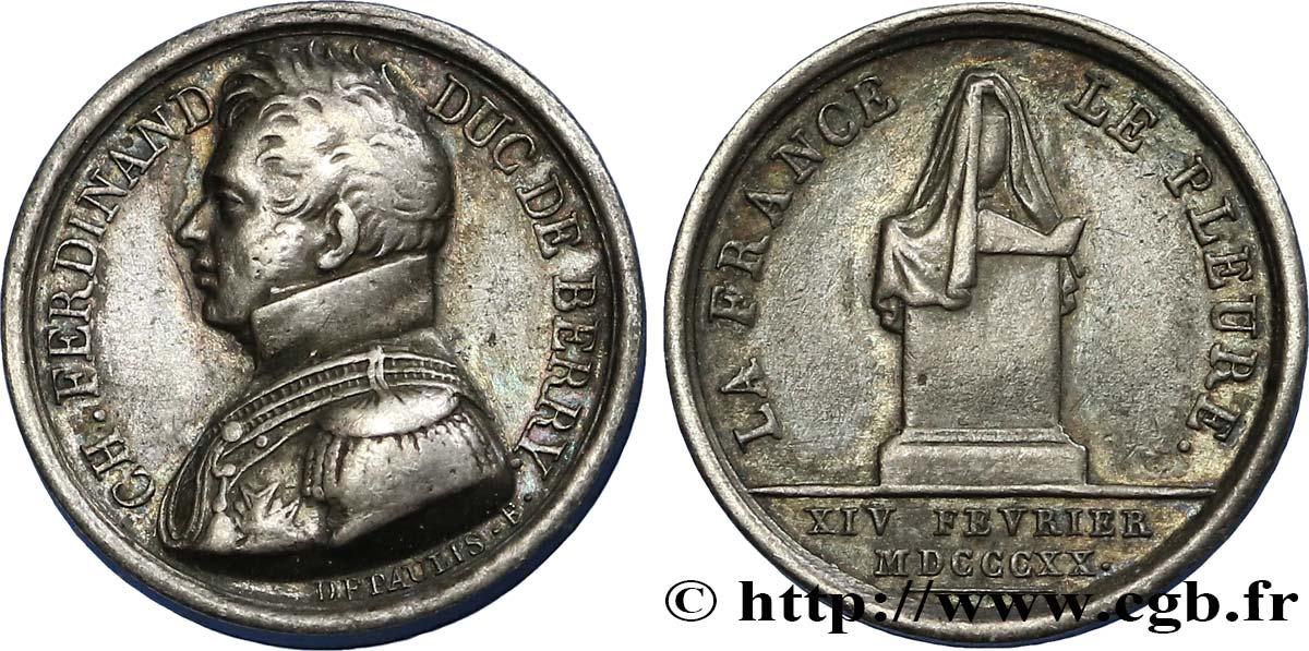 PERSONNAGES CÉLÈBRES CHARLES FERDINAND DUC DE BERRY TTB