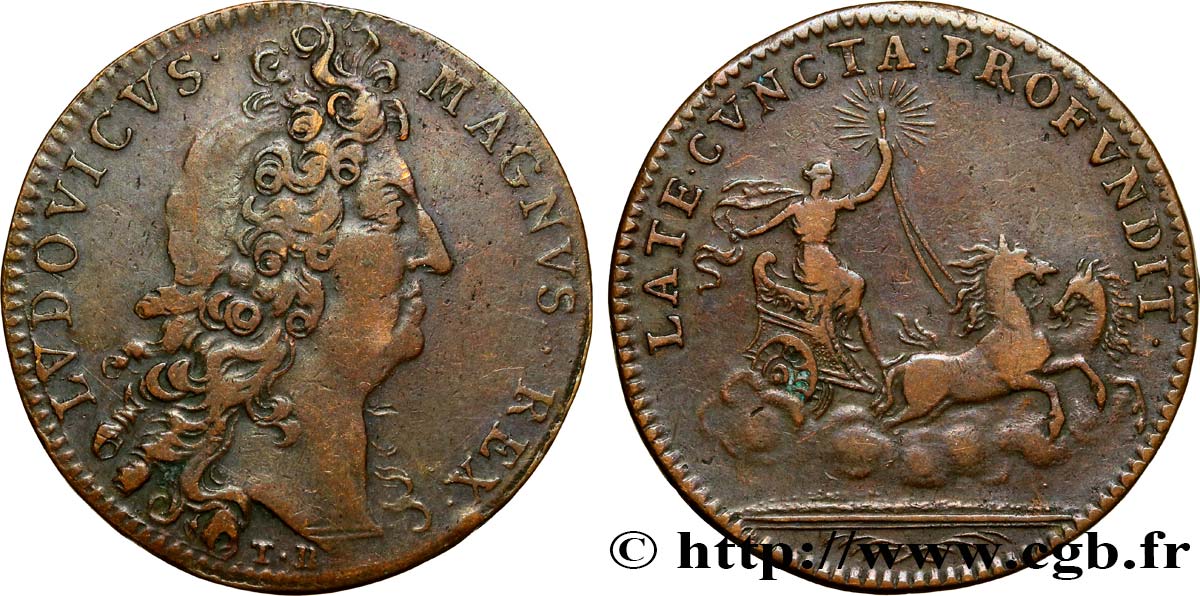 LOUIS XIV THE GREAT or THE SUN KING Émission de 1698 XF