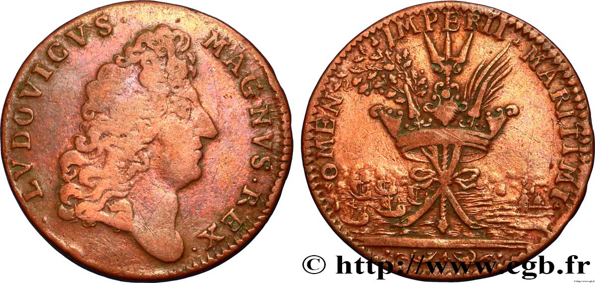 LOUIS XIV THE GREAT or THE SUN KING GALERES ROYALES - MARINE VF