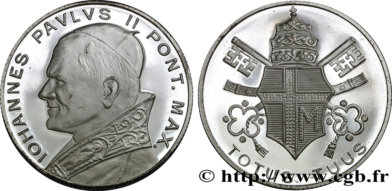 JOHN-PAUL II (Karol Wojtyla) Médaille argent, Jean-Paul II AU