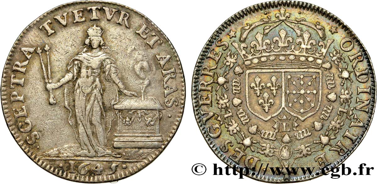 ORDINAIRE DES GUERRES Émission de 1645 BB