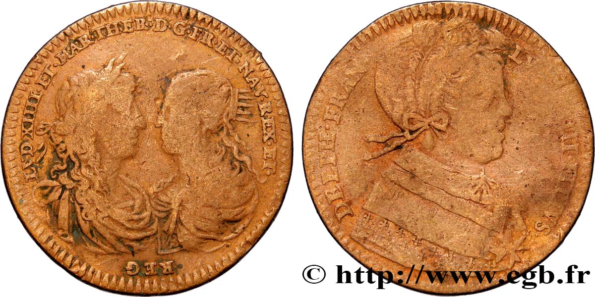 DAUPHINÉ - LOUIS V, LE GRAND DAUPHIN OU MONSEIGNEUR Dauphin de France, fils de Louis XIV TB