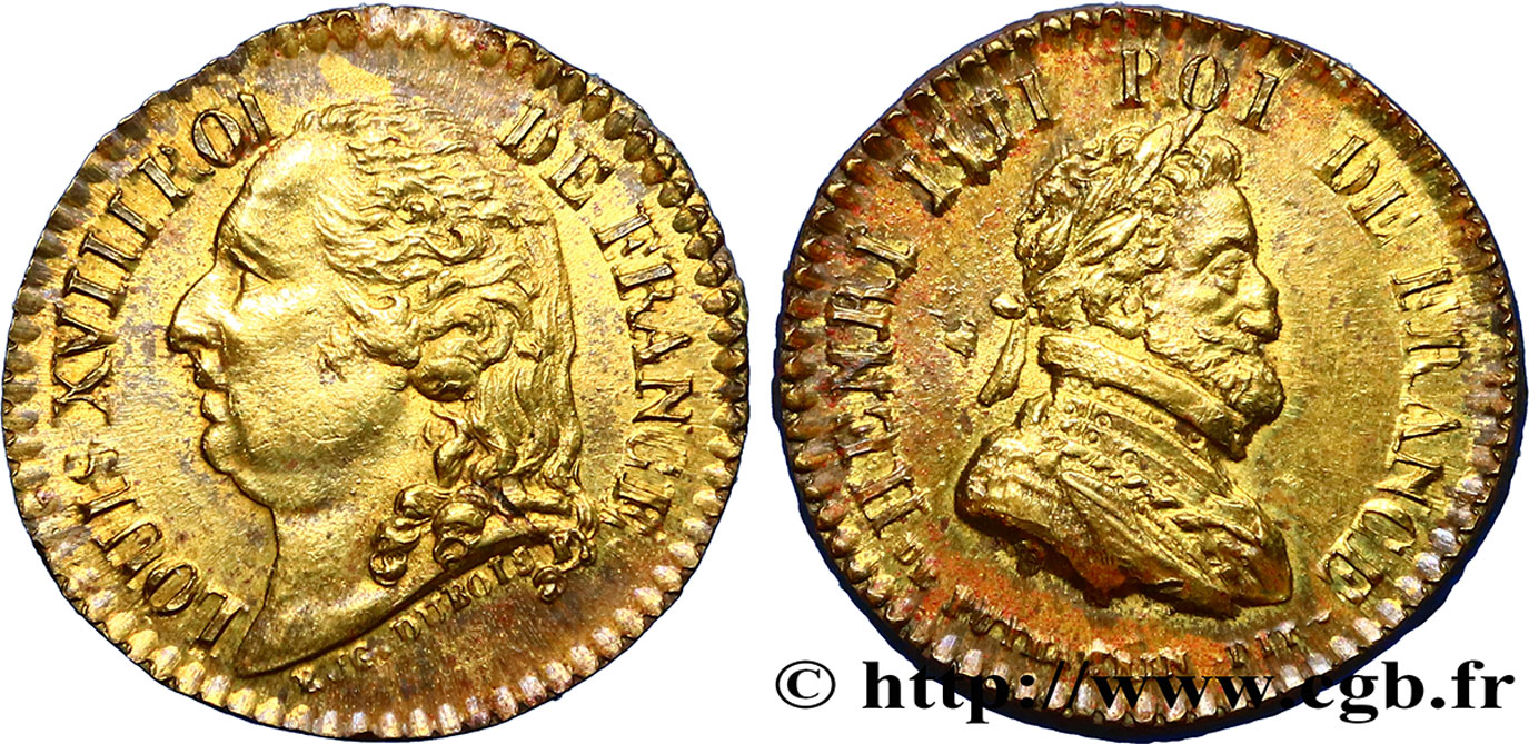 LUIS XVIII Quinaire - Henri IV SC
