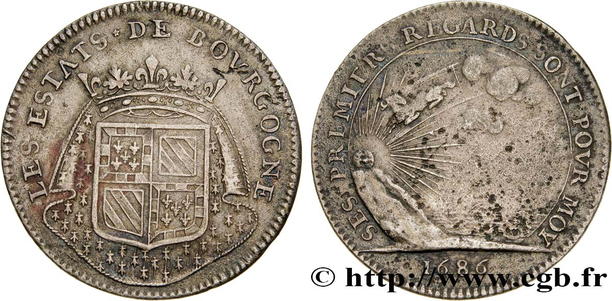 BOURGOGNE (ÉTATS DE ...) Jeton CU 29, le jeune duc de Bourgogne TTB