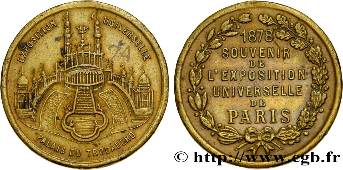 EXPOSITIONS DIVERSES Exposition Universelle de 1878 TTB