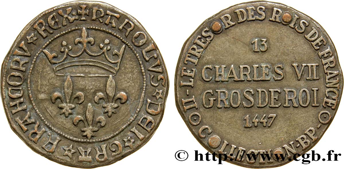 Jetons BP CHARLES VII - Gros de roi - n°13 TB