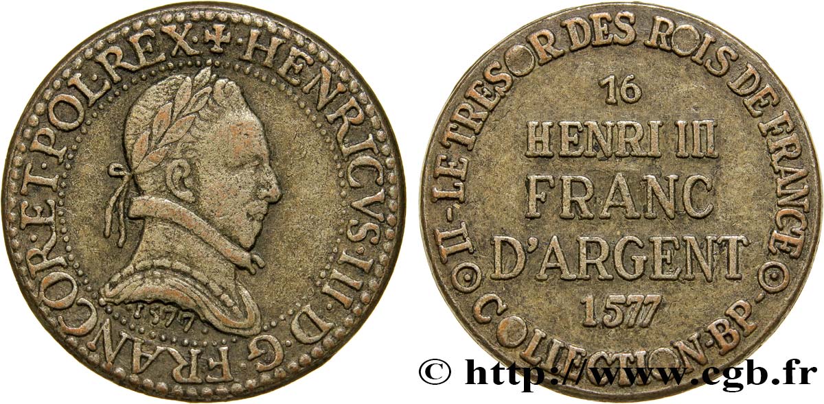 Jetons BP HENRI III - Franc d’argent - n°16 TB