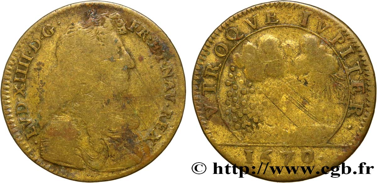 LOUIS XIV THE GREAT or THE SUN KING Cour des monnaies ? VG