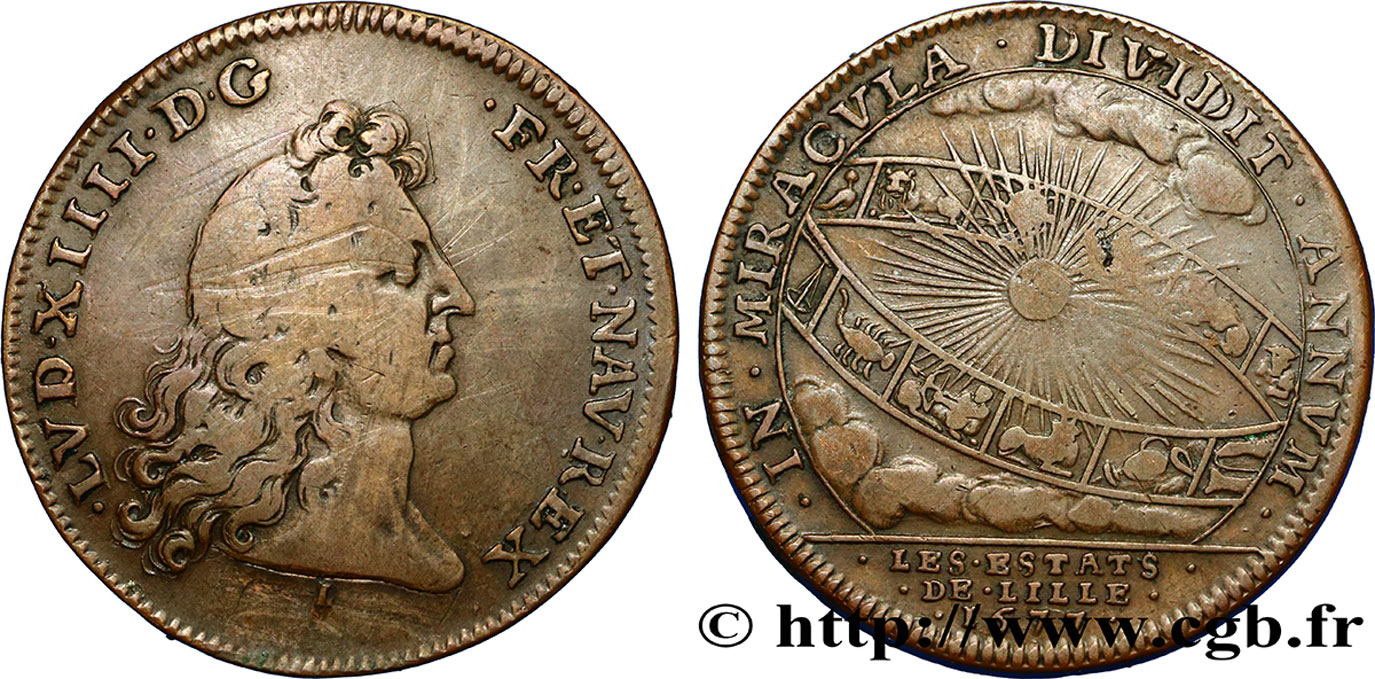 FRENCH FLANDERS États de Lille, émission de 1677 VF