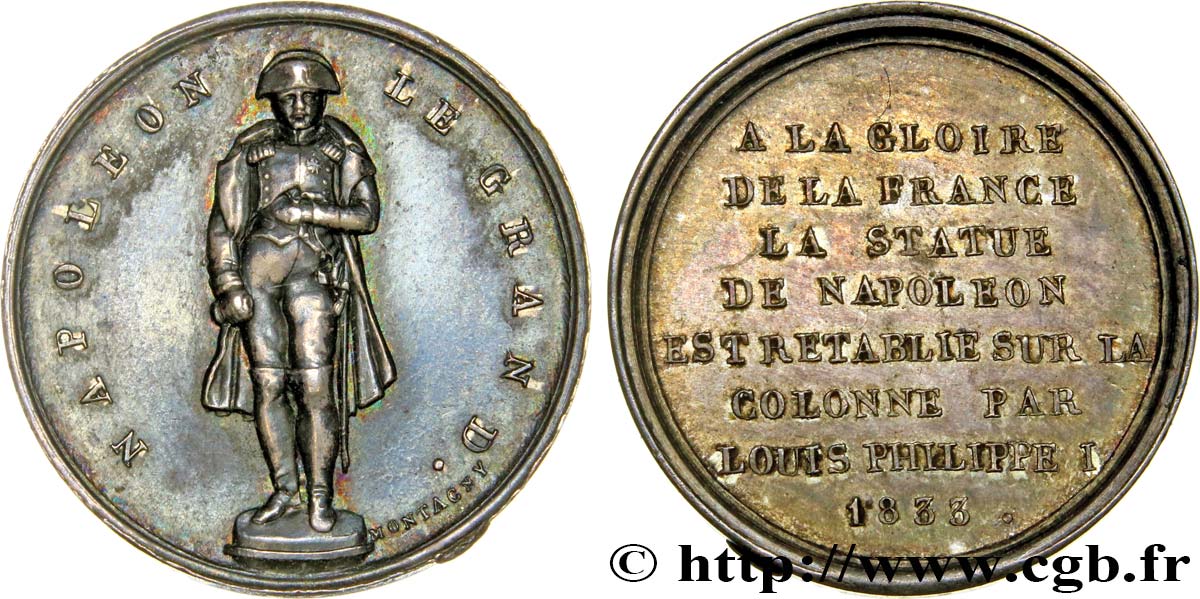 LUIGI FILIPPO I Médaille de Napoléon SPL