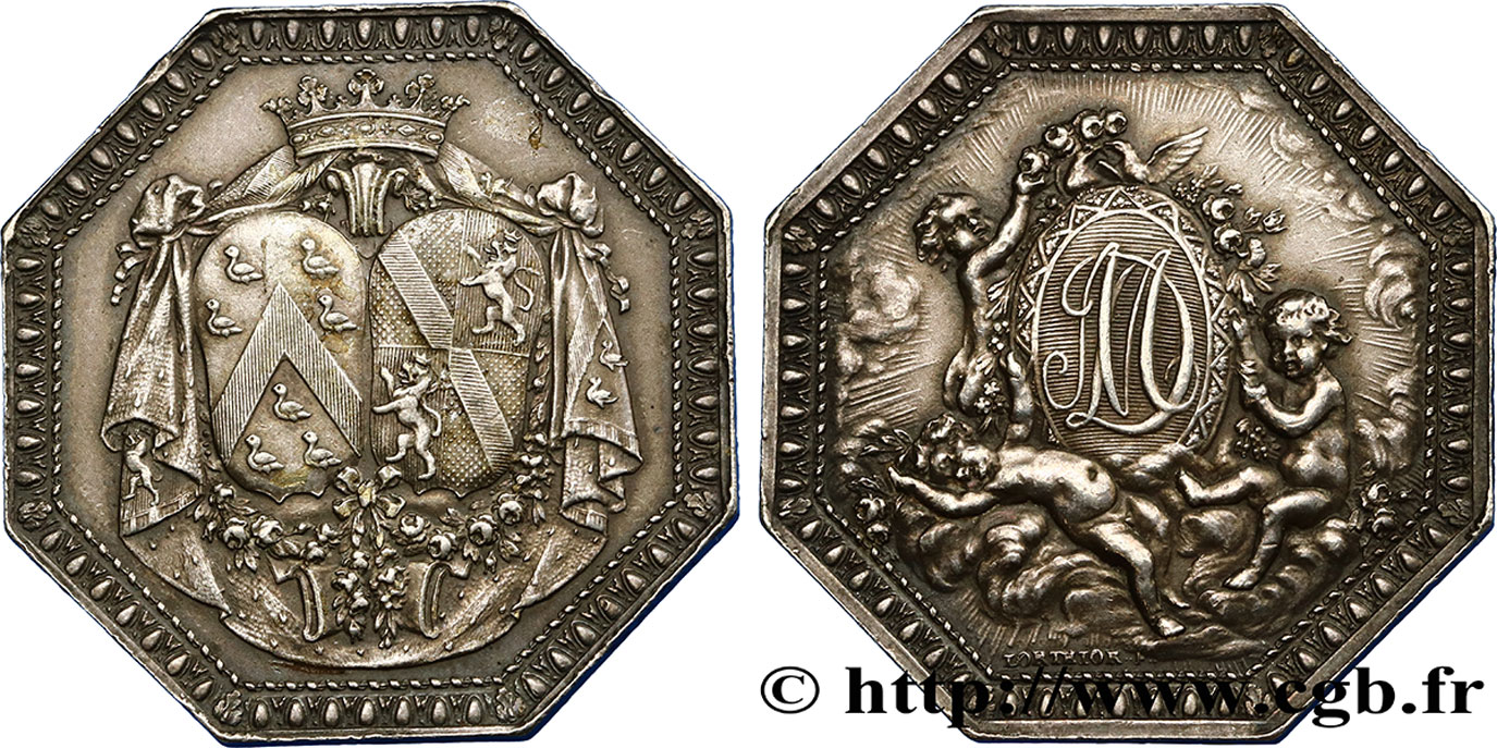 PARIS - ILE DE FRANCE Louis d’Aumont et Louise-Jeanne de Durfort de Duras, refrappe corne SPL