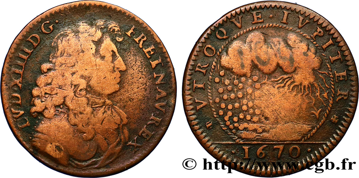 LOUIS XIV THE GREAT or THE SUN KING Cour des monnaies ? VF