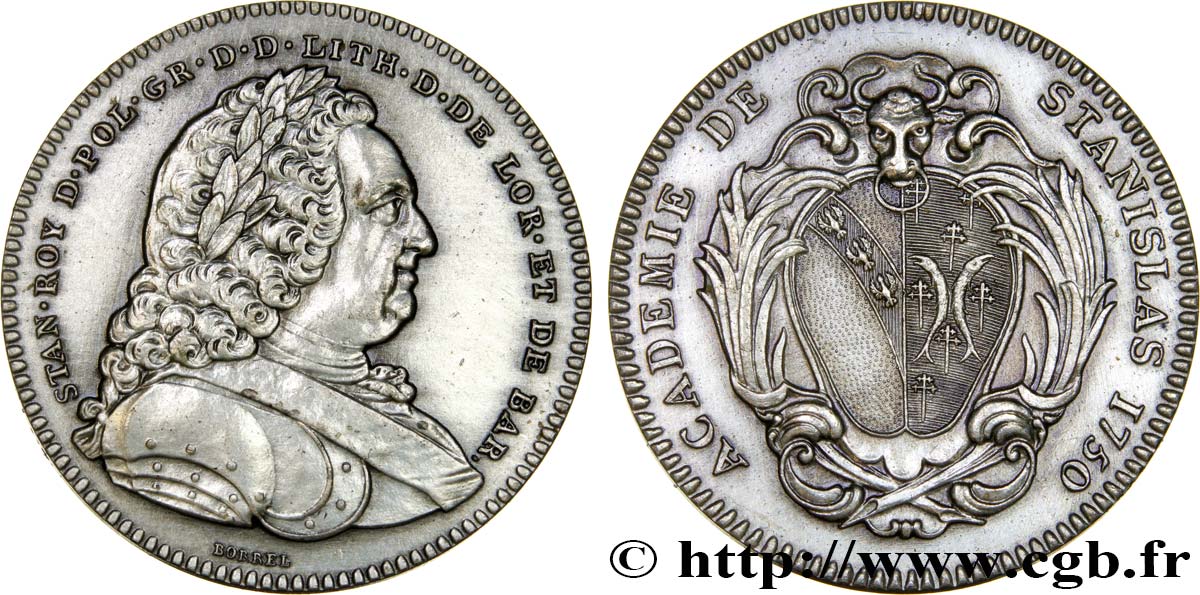 LORRAINE - DUCHÉ DE LORRAINE - FRANÇOIS III ACADEMIE DE STANISLAS TTB