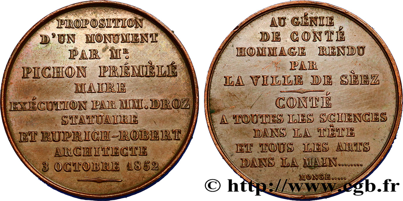 NORMANDIE (NOBLESSE ET VILLES DE...) NICOLAS JACQUES CONTÉ - SEÉS OU SEÉZ SUP