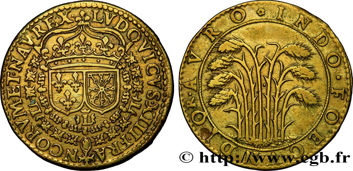 LOUIS XIII LE JUSTE Rétablissement de la France TTB
