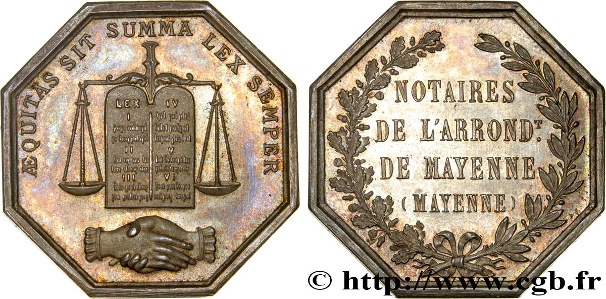 19TH CENTURY NOTARIES (SOLICITORS AND ATTORNEYS) Notaires de Mayenne (arr.) AU