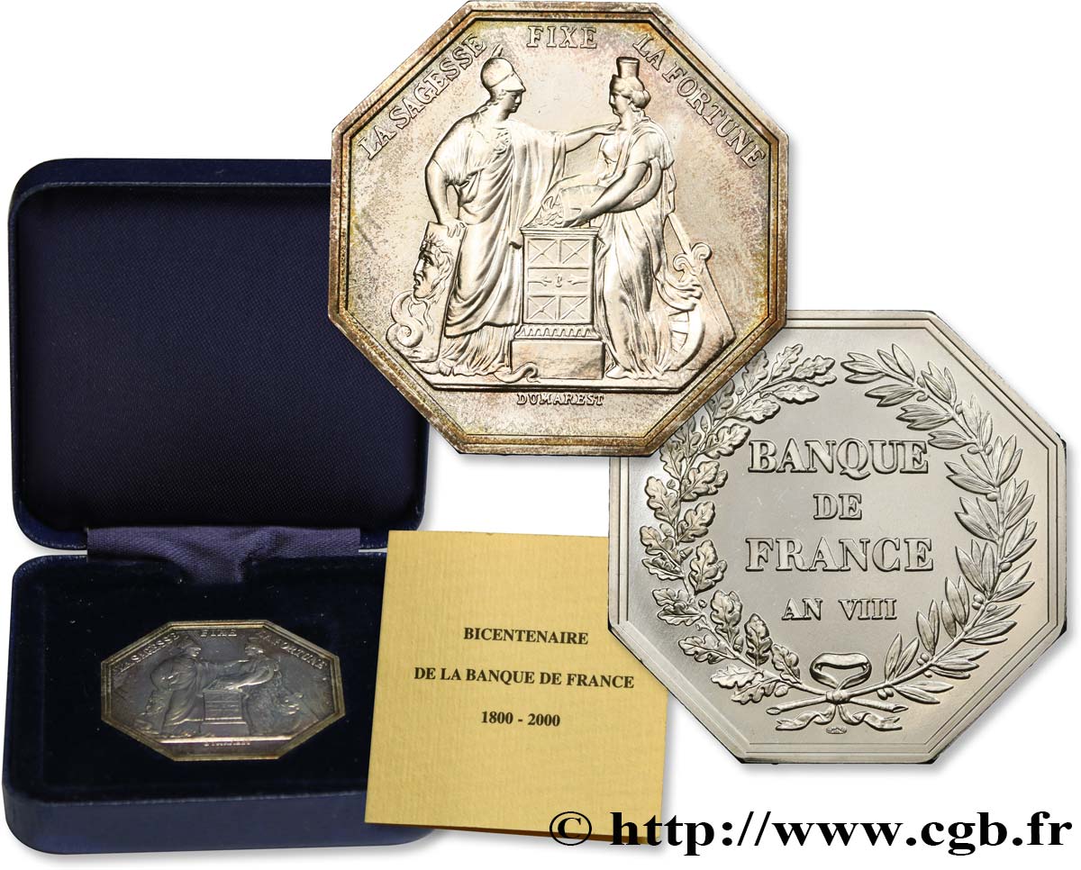 BANQUE DE FRANCE BANQUE DE FRANCE sans poinçon, refrappe du bicentenaire de la Banque de France MS