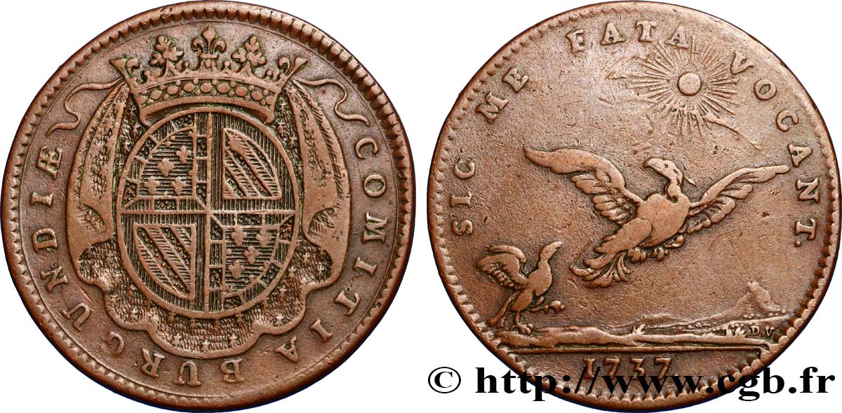 BOURGOGNE (ÉTATS DE ...) Jeton CU 30, le prince de Condé VF